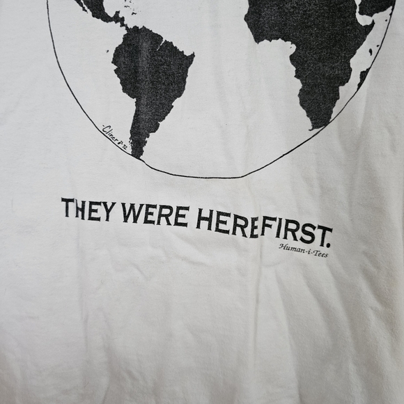 Vintage 1992 single stitch human i tees tshirt animal welfare rights zoo Size XL - Picture 4 of 10